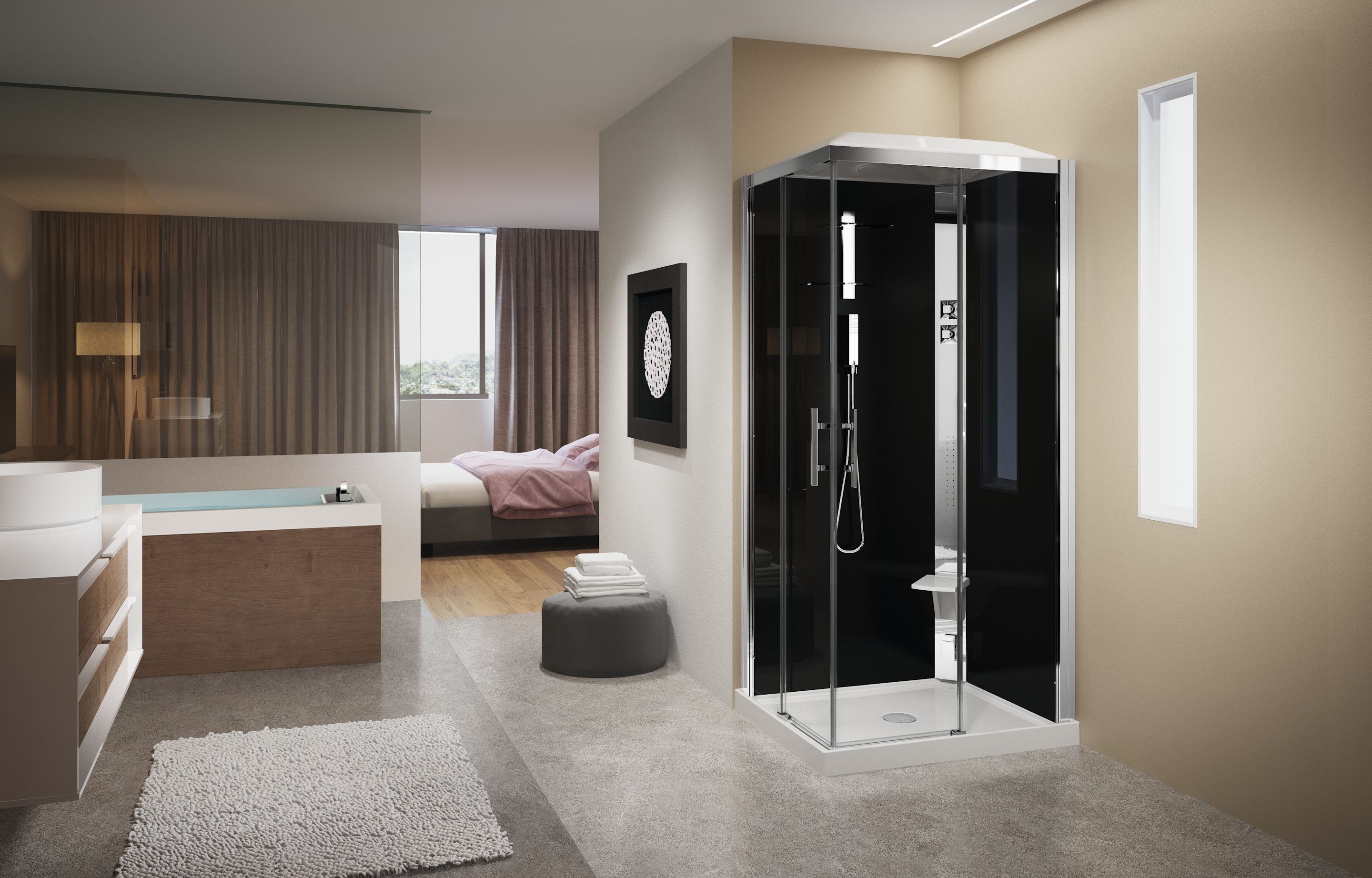 Cabines de douche - Crystal A100X70