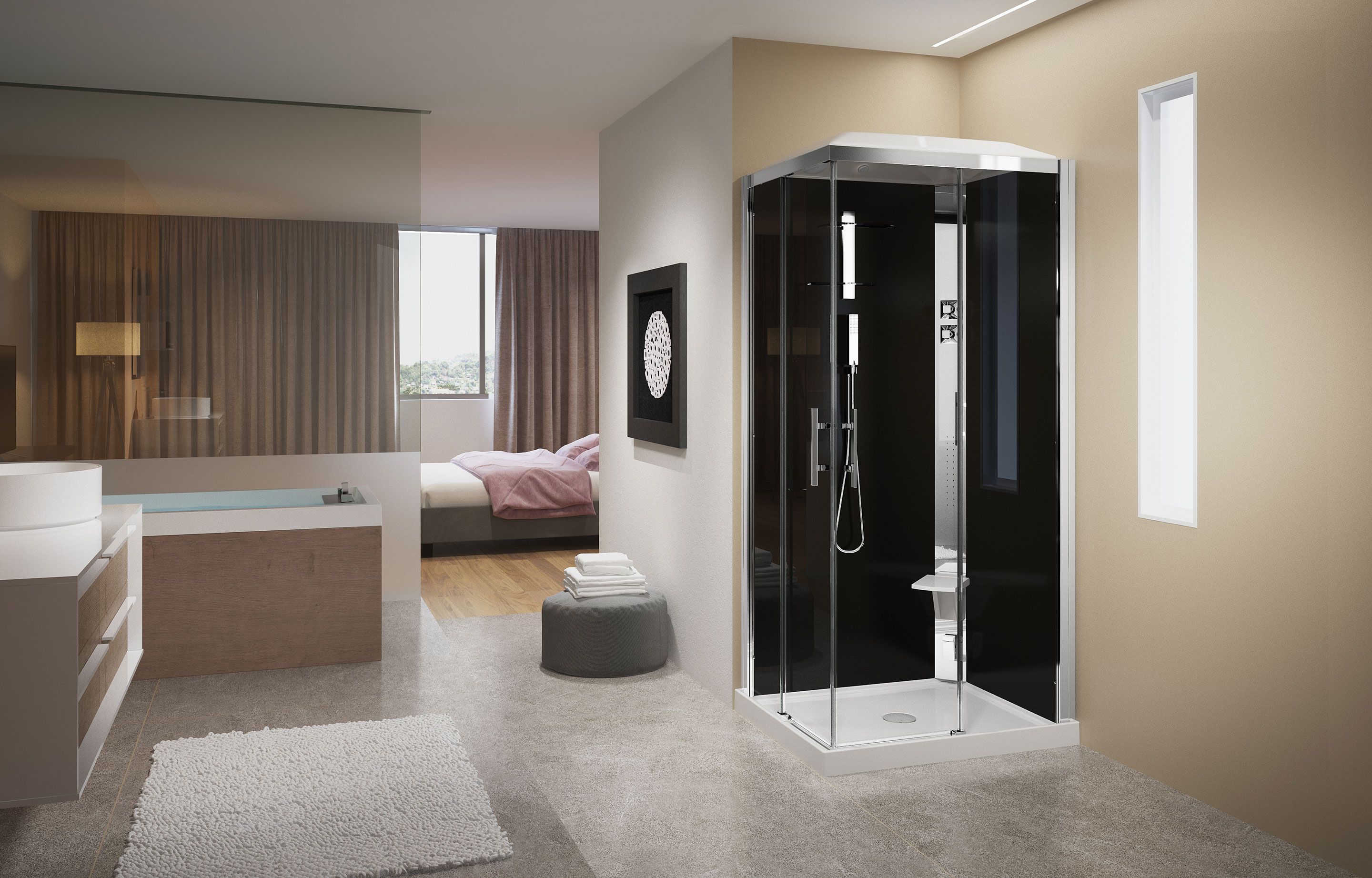 Cabines de douche - Crystal A100X80