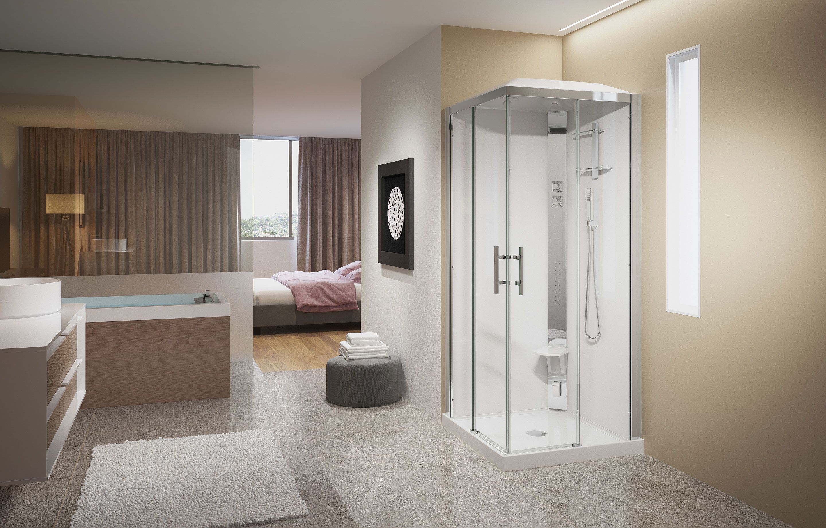 Cabines de douche - Crystal A80