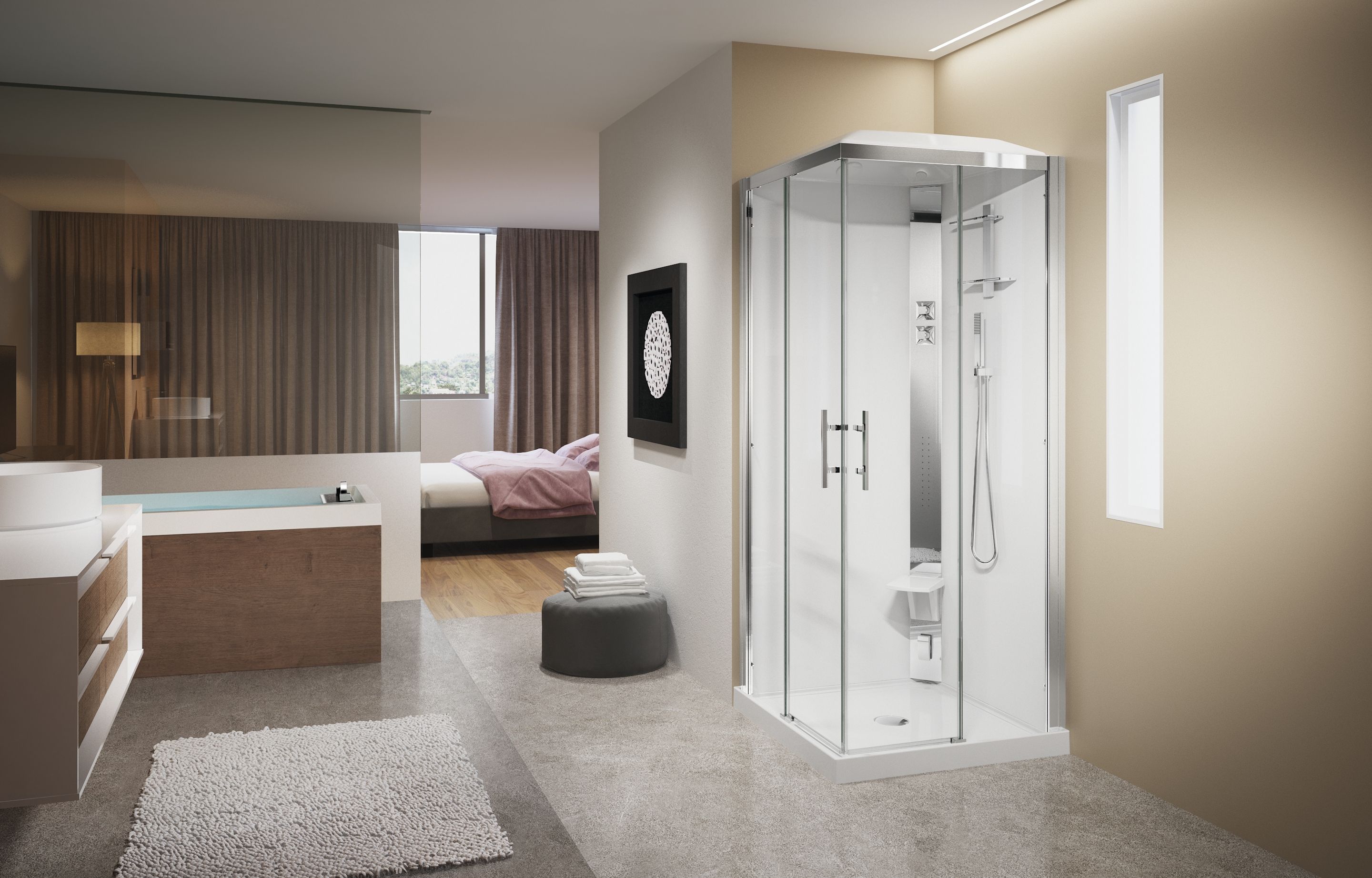 Cabines de douche - Crystal A90