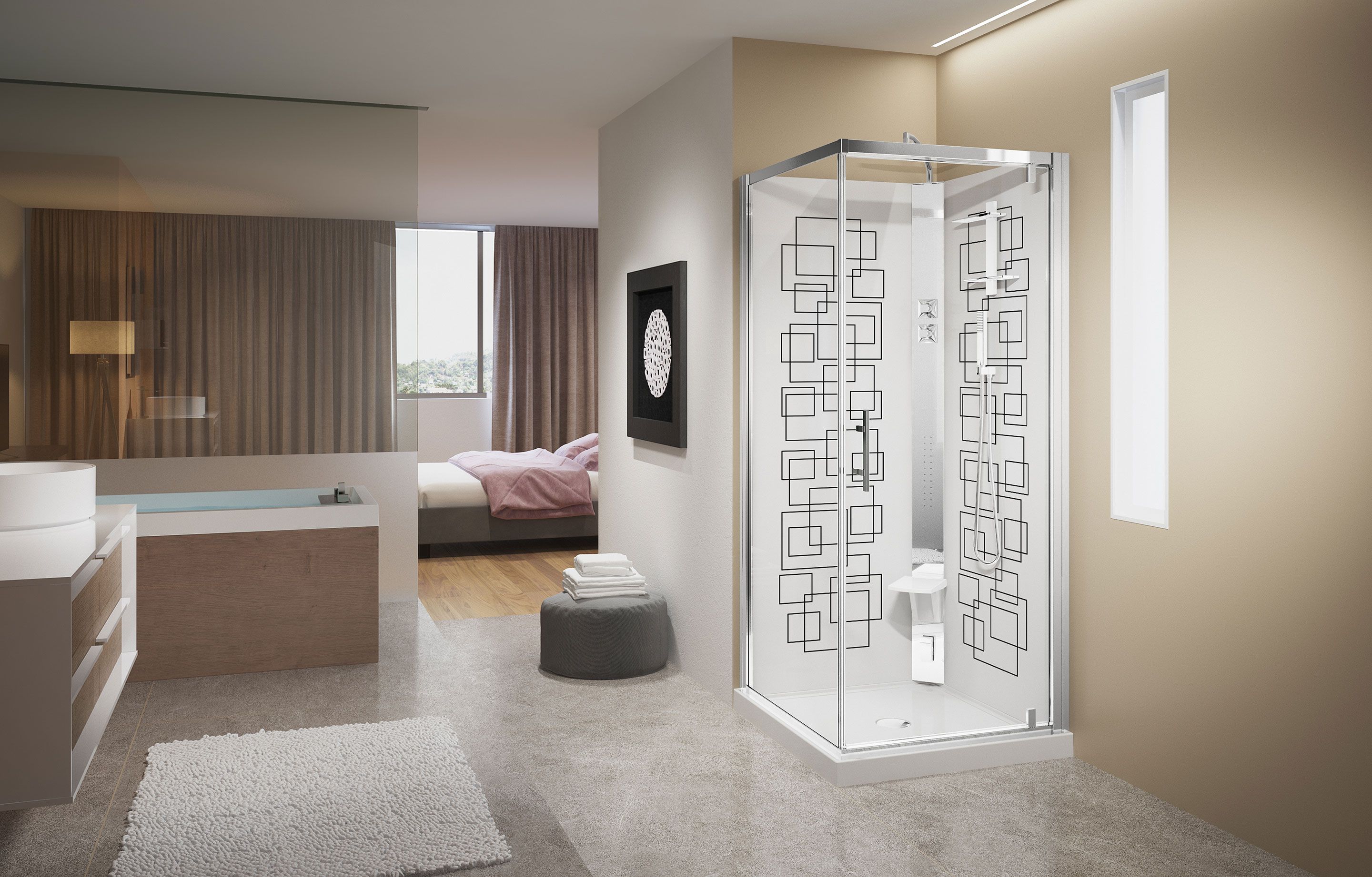 Cabines de douche - Crystal G90