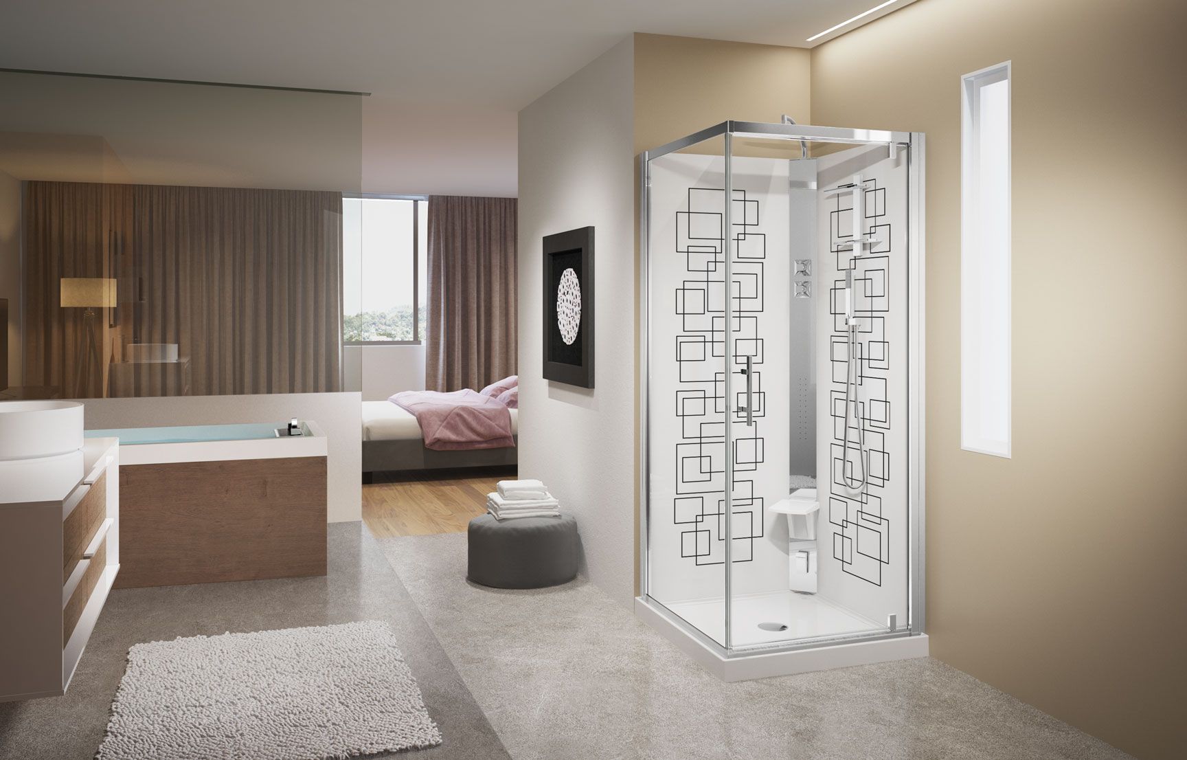 Cabines de douche - Crystal G90