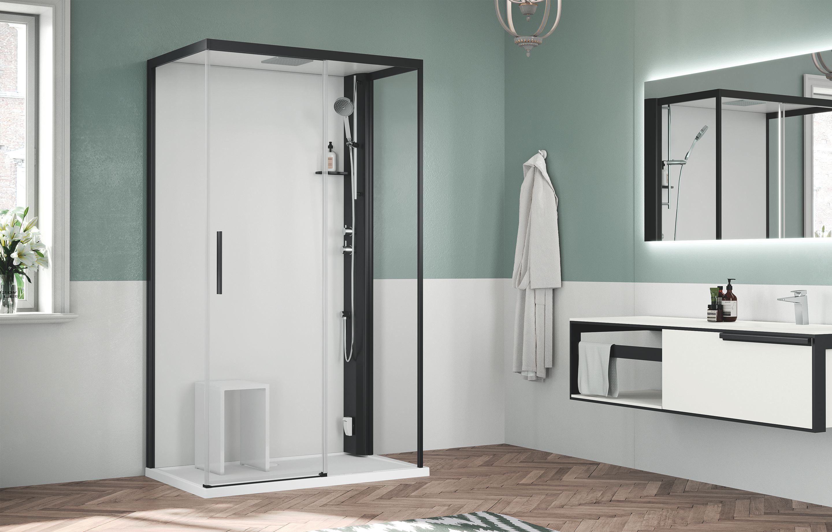 Shower cubicles - Glax 1 2P+2F
