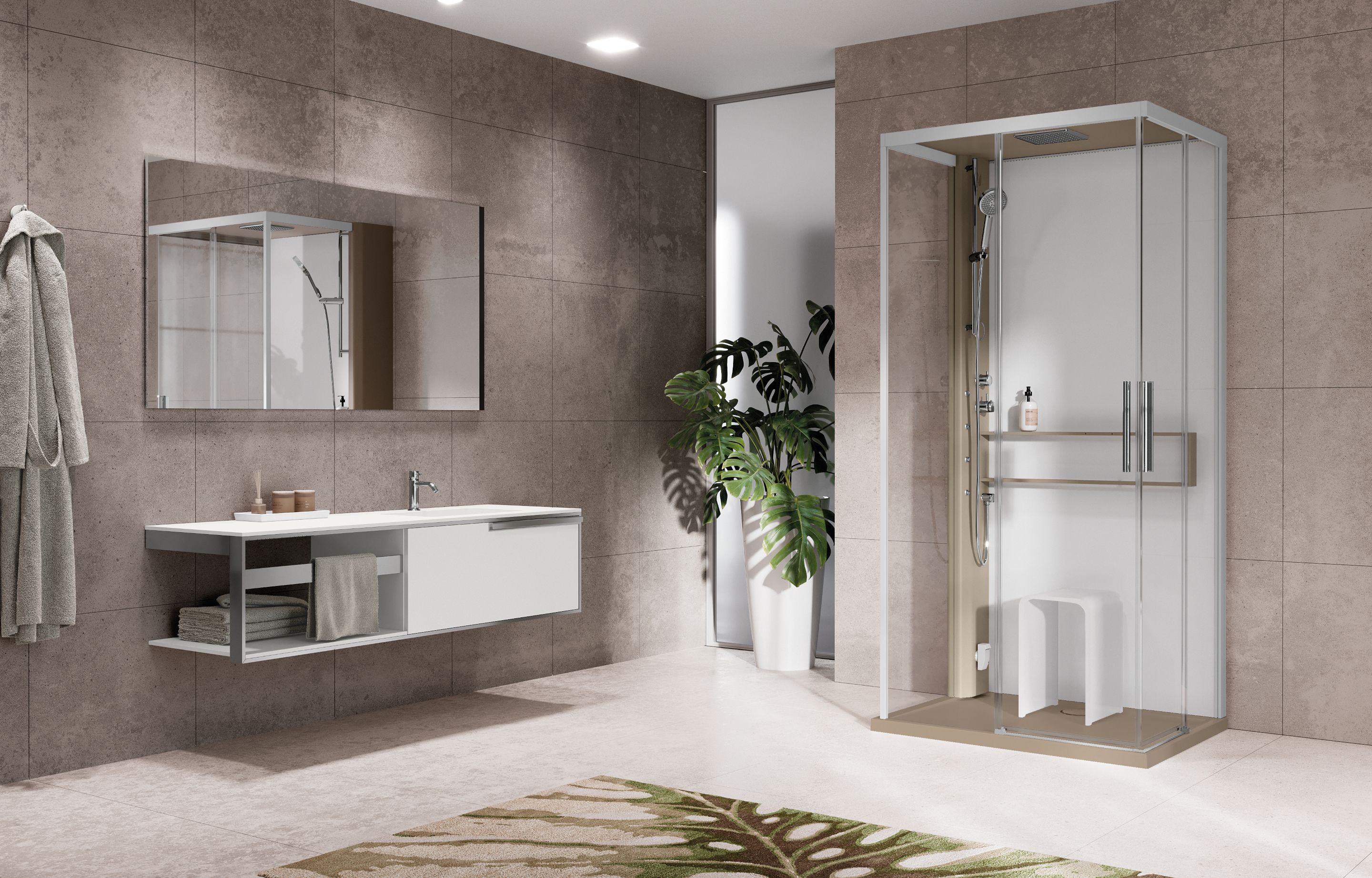 Shower cubicles - Glax 2 A+F