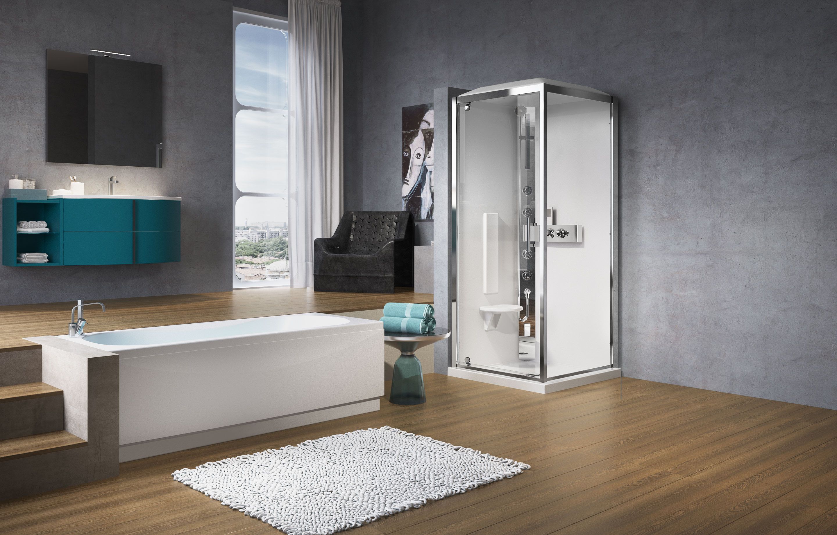 Cabines de douche - Glax GF80