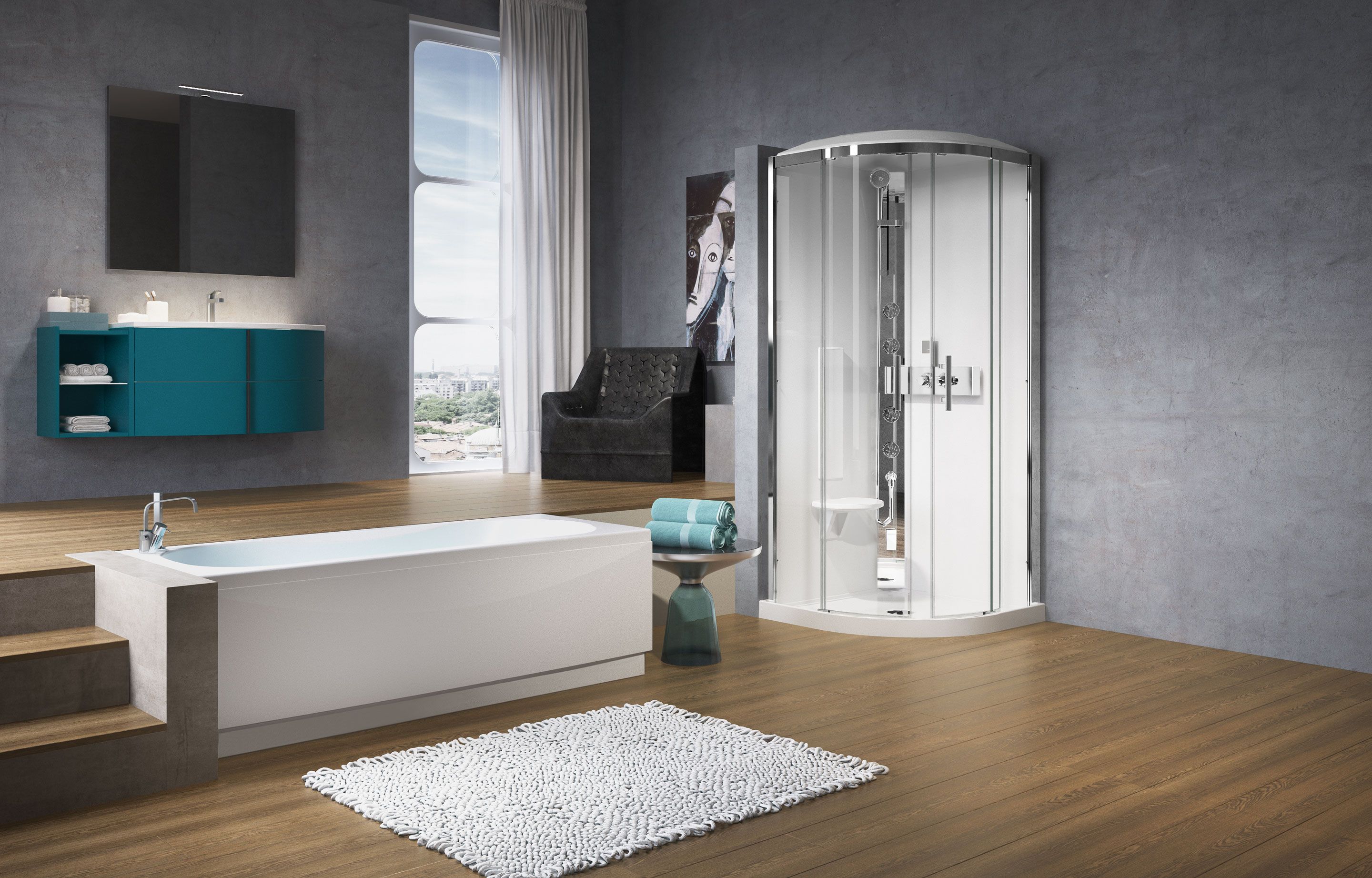 Cabines de douche - Glax R90