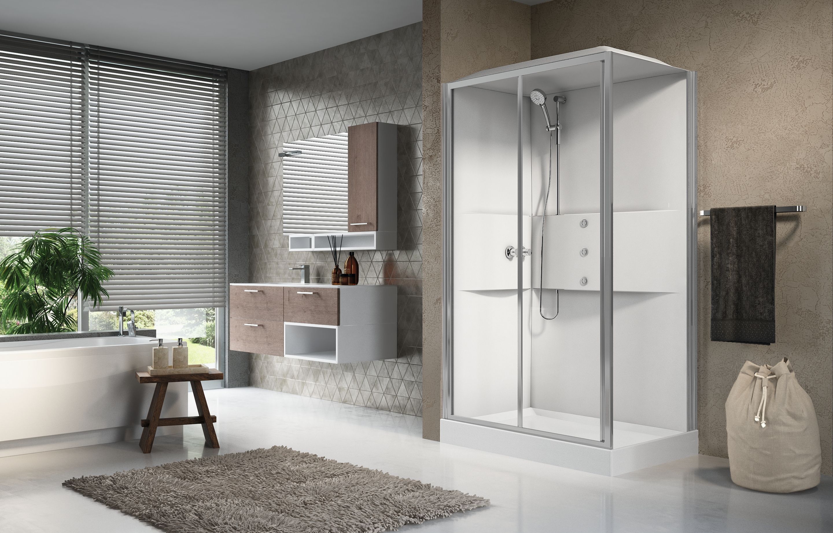 Shower cubicles - Media 2.0 2P120X80