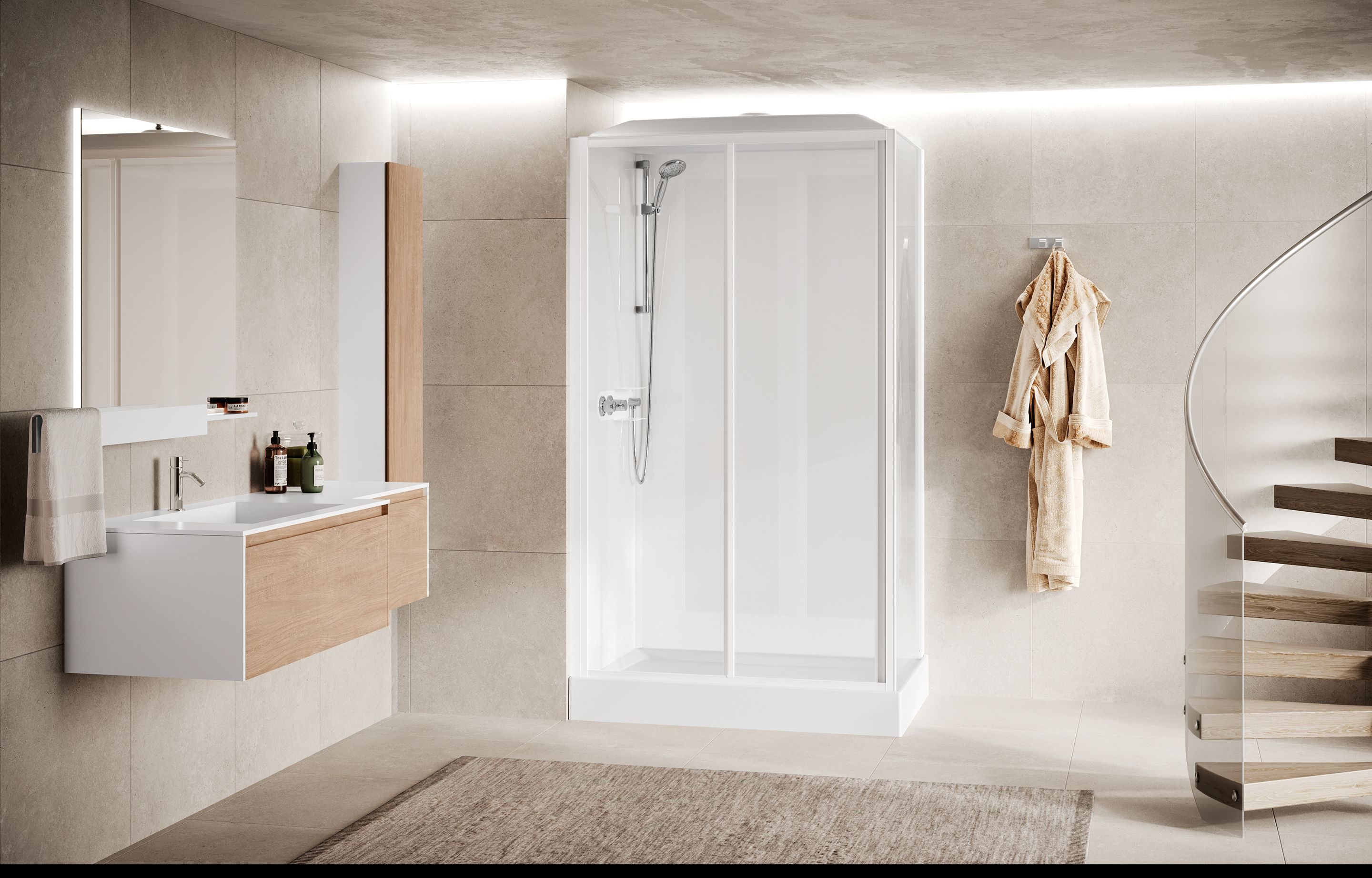 Shower cubicles - Media Glass 2P