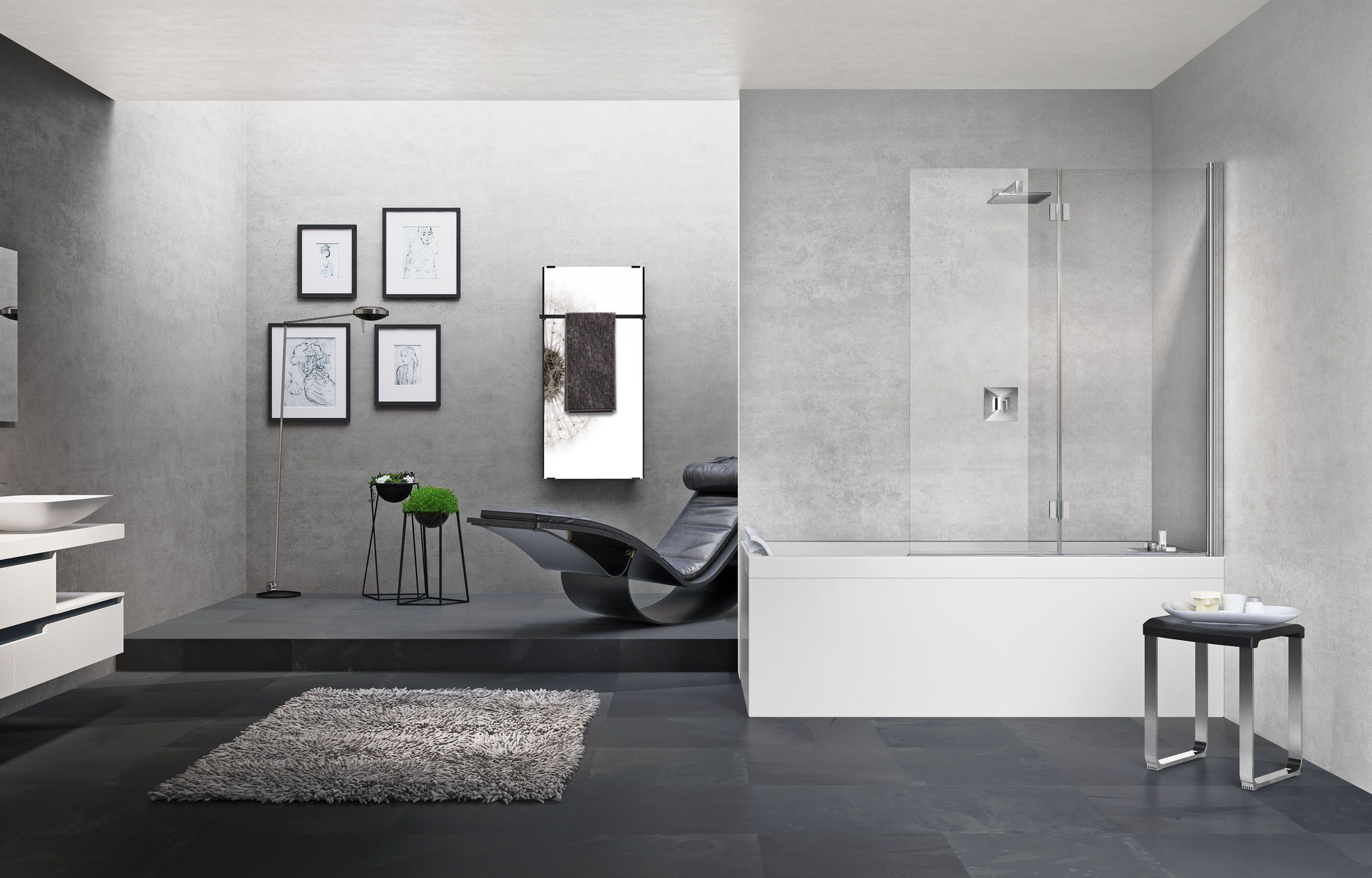 Bath screen - Young 1BSV